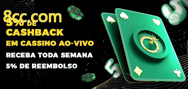 Promoções do cassino ao Vivo 8cc.com